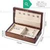 Caixa de Joias de Madeira de Nogueira de Luxo Leve com Tampa Articulada e Fechadura, Caixa de Armazenamento de Joias e Brincos para Uso Doméstico, Caixa de Joias de Madeira Maciça para Exibição, Caixa de Joias com Tampa Articulada