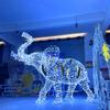 Oso LED Celebridad de Internet Oso Navideño Iluminación Exterior Lámpara de Modelado Animal Exterior Paisaje Iluminación Luminosa Lámpara de Estilo