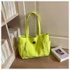 Nova bolsa grande casual de cor sólida estilo coreano para mulheres, moderna e fashion, adequada para a faculdade e o trabalho, mochila de ombro único, bolsa tote para estudantes