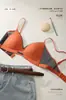 Sujetador original de tirantes finos para mujer, realza busto pequeño, espalda bonita, sin aros, anti-flacidez, nuevo sujetador sexy