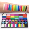 Conjunto de tintas faciais mais vendido internacionalmente com 42 cores, tinta corporal para Halloween e apresentações de palco