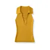Atacado de Roupas Femininas Transfronteiriças Estilo Retrô Francês Simples Casual Desejo Puro Decote V Sem Mangas Colete Tricotado Elástico