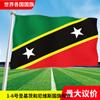 Bandera de San Vicente y Nieves en todo el mundo Asia Europa África América Oceanía bandera de cuerda colorida bandera para agitar con la mano