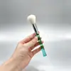 Brocha de Rubor de Bambú de Alta Calidad, Brocha para Mascarilla, Brocha para Polvo Suelto, Herramienta de Belleza Multifuncional de Silicona con Cerdas Suaves para Maquillaje Facial