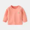 Roupas de Outono Derong para Crianças Roupas Térmicas Íntimas Bebê Aquecimento Camada Base com Forro de Fleece Camisetas de Gola Alta Manga Longa para Meninos e Meninas