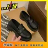 Mocasines de Punta Redonda 2026 Primavera y Otoño Nuevo Estilo Británico Japonés JK Slip-On Tejidos Zapatos Individuales de Suela Gruesa Zapatos Pequeños de Cuero para Mujer