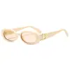 Accesorio Metálico Redondo Transfronterizo Europeo y Americano Gafas de Sol para Caras Grandes, Gafas de Sol de Calle Modernas Adelgazantes para Mujeres, Protección UV