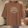 Comercio Exterior Transfronterizo Despacho de Aduana de Comercio Exterior Marca Grande Ropa de Maternidad Talla Grande Mediana Edad y Mayor Mangas de Siete Puntos Cuello Redondo Suéter Camiseta Ropa de Mujer