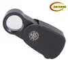 Lupa Plegable de Alta Definición 10X con Luz LED para Estudiantes y Personas Mayores, Herramienta de Identificación de Joyas, Sellos y Monedas