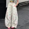 Pantalones casuales finos de verano para niñas mayores, ropa nueva para niños, pantalones largos finos holgados de dibujos animados para niñas, pantalones a prueba de mosquitos