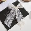 Horquilla de Lazo de Cinta de Encaje Transfronteriza Vintage Floral Moda Francesa Horquilla para la Parte Trasera de la Cabeza Pasador de Pato Accesorios para el Cabello Mujer