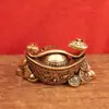 Novos Enfeites de Barra de Latão Retrô Ruyi Auspicioso Ruyi Fortuna Barra Oca Enfeites de Decoração para Mesa de Escritório