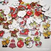 Botões atacado para feriado de Natal animal de desenho animado fivela de madeira crianças diy handmade decorativo dois furos fivela de madeira 50