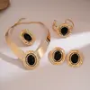 Anillos, Pulseras, Pendientes, Collares, Accesorios de Acrílico con Incrustaciones de Diamantes Ovalados Transfronterizos Europeos y Americanos, Cadenas para Clavícula de Mujer, Adornos Versátiles para el Cuello