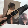 Cinto Vintage Feminino Novo Versátil com Jeans Cinto Decorativo para Calças Masculino Verão Couro Preto Marrom