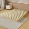 Estrutura de Cama Tatami Japonês Plataforma de Chão Cama de Madeira Maciça Estrutura de Cama Sem Cabeceira Moderna Simples Casa Cama de Casal de Pinus Cama Baixa