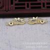 Color con retención de oro galvanizado DIY colgante de flor loto se puede incrustar con accesorios para el cabello para tocado marea nacional material Hanfu B1112