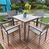 Mesa y Sillas de Comedor para Balcón Exterior Nórdico, Patio de Villa, Solárium, Jardín de Hotel, Muebles de Ocio al Aire Libre, Silla de Ratán de Cuerda
