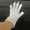 Guantes para uñas guantes protectores de medio dedo
