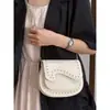 Bolsa Fashion de Cor Sólida com Rebites para Mulheres 2026 Verão Novo Estilo Tendência Bolsa de Ombro Elegante Bolsa Transversal para o Dia a Dia