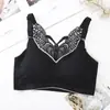 Ropa Interior Nueva de Verano Mariposa Hilo de Seda Hielo Látex Espalda Hermosa Chaleco Reductor de Busto Sujetador sin Costuras Push-Up Sujetador Deportivo