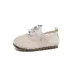 Sandalias Transparentes de Malla para Niñas Estilo Verano 2026 para Niños Mayores, Lindos Zapatos de Princesa con Lazo de Perla, Zapatos de una Sola Pieza Calados
