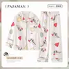 Conjunto Térmico para Bebé Estilo Dibujo Animado Lindo, Modelo Nuevo 2025 Ropa de Casa para Niñas, Engrosado y Forrado de Felpa
