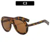 Óculos de Sol Versáteis de Nova Moda Europeia e Americana com Armação Pequena Oval, Combinação de Cores, Personalidade, Óculos da Moda Casuais de Alta Qualidade