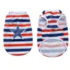 Nueva Camiseta de Verano de Amazon con Estampado de Estrellas para Mascota Gato y Perro, Chaleco Delgado Transpirable con Bandera del Día de la Independencia Americana