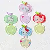 Linda Cuchara de Manzana Transparente Hielo DIY Pasador Hecho a Mano Llavero Pinza de Pico de Pato Material de Decoración Colgante Venta al Por Mayor