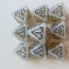 Dados de Patrón de Dragón de 8 Caras Elemento Dragón Dados Polifacéticos D8 Juego de Mesa Dungeons and Dragons de Diez Piezas Set Transfronterizo Dados