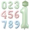 Globos Grandes Digitales de Amor de 40 Pulgadas Rosa Bebé Azul Rosa Bebé Azul Cumpleaños Globos Decorativos Venta al Mayoreo