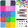 Pedras de strass planas de resina coloridas AB jelly da moda 3mm cores mistas para capas de celular, nail art, roupas e acessórios DIY