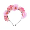 Faixa de Cabeça Guirlanda de Flores Transfronteiriça Menina Mori Faixa de Cabeça de Rosa Acessórios de Cabelo de Celebridade da Internet Âncora Acessórios de Barraca de Ponto Turístico