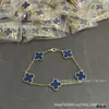 Nuevo Pulsera de Mariposa Azul de la Suerte Gruesa Chapada en Oro con Lapislázuli y Ágata Azul, Artesanía de Precisión CNC, Pulsera Chapada en Oro V 18K