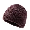 Gorro de Lana Cálido de Invierno con Felpa para Madres de Mediana Edad y Mayores, Gorro de Punto para Señoras Mayores con Protección Auditiva para el Frío al Aire Libre