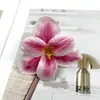 Cabezas de Flor de Lirio Simuladas de Doble Pétalo de Colores Kit de Materiales para Accesorios de Cabello DIY Pasador de Flor Artificial Accesorios Kit de Materiales Pared de Flores de Boda Pequeños Adornos