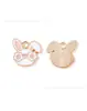 Huevo de Pascua Conejo Zanahoria Gota de Aceite Joyería Accesorios Colgante de Aleación DIY Llavero Cadena para Teléfono Adorno