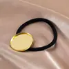 Acessórios para Prender Cabelo DIY Acessórios de Brocado Song Anel de Cabelo Pedra do Tempo Banhado a Ouro, Não Desbota Facilmente, com Elástico