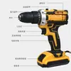 Taladro Destornillador Eléctrico de Litio Multifuncional para Comercio Exterior Transfronterizo Set Taladro Eléctrico Recargable Taladro de Impacto Taladro de Pistola para el Hogar Venta al por Mayor