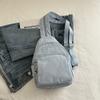 Nova bolsa multifuncional multifuncional com padrão escuro, mini mochila, bolsa de ombro, bolsa de peito feminina repelente de água, leve