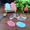 Atacado de Fábrica Uso Duplo Seco e Úmido Silicone de Alta Densidade Silicone Transparente Jelly Multifuncional Pó BB Cream Base Esponja