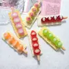 Brochetas de Dulces de Fruta Decoraciones de Imitación Funda de Teléfono Hecha a Mano Accesorios de Resina para Manualidades Accesorios para el Cabello Llavero Kit de Material