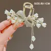 Flor de Arroz Lirio del Valle Borla Pinza Accesorios para el Cabello Parte Posterior de la Cabeza Cabello Pinza de Cabello Antigua Pinza de Cabello para Niños Pinza Tiburón Flor Accesorio para la Cabeza