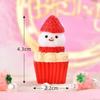 2021 Nuevo Molde de Silicona para Velas tamaño pequeño Muñeco de Nieve Adornos de Piedras de Aromaterapia Fresa Muñeco de Nieve Molde para Pastel