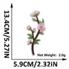 Adesivos de Tecido Bordados Flores de Ameixeira Estilo Nacional Adesivos Patch Decorativos para Bolsa Cheongsam Aplique Sem Costura Raio Amostra Flor Adesivos de Tecido Bordados