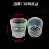 Maceta Transparente de Plástico Engrosado para Phalaenopsis, Dendrobium, Plántulas de Suculentas, Maceta para Orquídeas, Maceta de Plástico Negra con Fondo de Malla para Control de Raíces