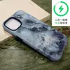 Funda de teléfono con patrón de mármol transfronteriza para iPhone 16/15 Pro, funda de película de doble capa magnética de moda para hombre para Apple 17 Pro Max