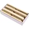 Paquete de 360 Cepillos de Alambre Recubiertos de Latón con Mango de Madera Caja al por Mayor de Cepillos Manuales para Eliminar Óxido, Limpieza de Soldaduras, Desbarbado y Preparación de Pintura, Taller y Garaje