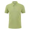 Camiseta de color liso con cuello y logo ropa de trabajo polo shirt equipo de empresa publicidad camisa cultural ropa de trabajo camiseta manga corta